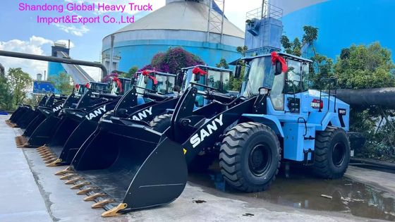 الجرافة الجديدة تمامًا SANY SW955K-S 5.5T ذات الحمولة المقدرة ذات سعة الجرافة 3.0 متر مكعب وقوة 162 كيلو وات