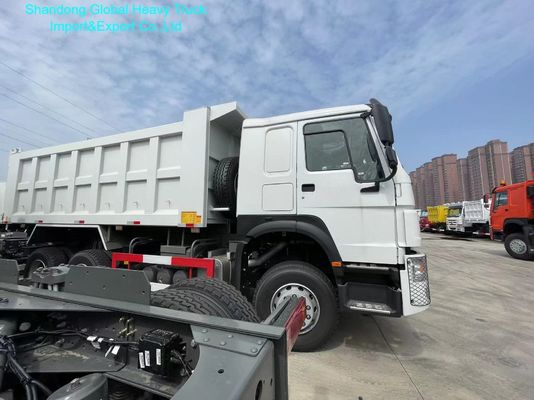 Sinotruk HOWO 400HP 420HP شاحنة هدر ثقيلة مع قيادة اليد اليسرى / اليمنى ومقعد التعليق الهوائي