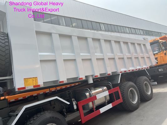 Sinotruk HOWO 400HP 420HP شاحنة هدر ثقيلة مع قيادة اليد اليسرى / اليمنى ومقعد التعليق الهوائي