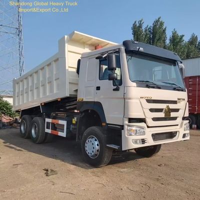 Sinotruk HOWO 400HP 420HP شاحنة هدر ثقيلة مع قيادة اليد اليسرى / اليمنى ومقعد التعليق الهوائي