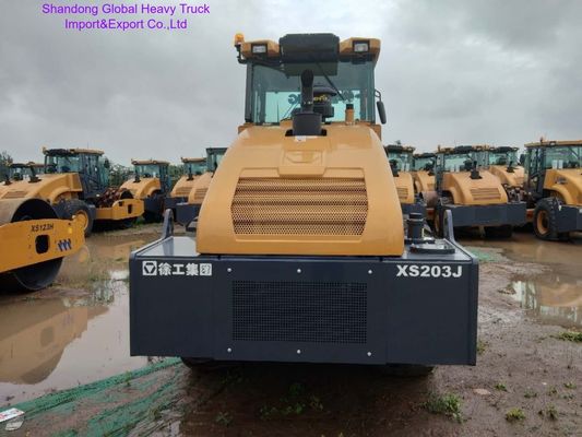 XCMG XS203J 20 طن طبل واحد الدوار الدوار مع 132 كيلوواط محرك للضغط الثقيل