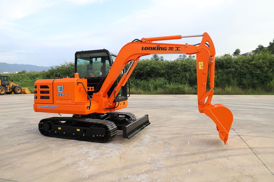 Lonking CDM6060 6 Ton Hydraulic Excavator with 0.5~1.0m³ Bucket Capacity and 15.4kw/2400rpm Power