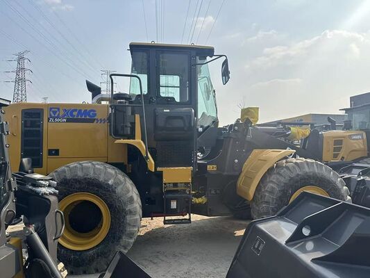 XCMG ZL50GN محمول عجلات ذو حمولة 5 طن بقوة 162 كيلوواط ومخطط مقاوم للغبار للبناء