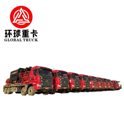 شاحنة وحدة التكسير لحقول النفط بقوة 2800 حصان مع مضخة مكبس عالية الضغط وتكوين دفع 8×6 للحفر النفطي