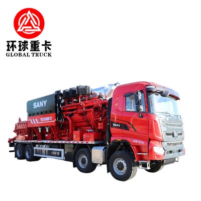 XYLC2500 8 × 6 شاحنة التكسير في حقول النفط مع 2500 حصان و 15000 psi الضغط لاستخراج النفط والغاز غير التقليدي