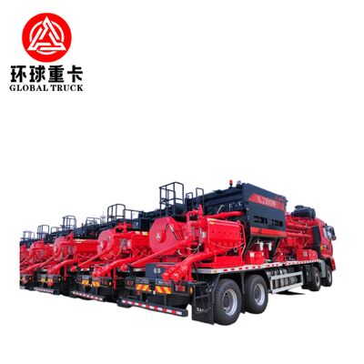 شاحنة تكسير حقول النفط Shacman 8×6 بمحرك ديزل Euro 6 وإزاحة مضخة 1697 لتر/دقيقة