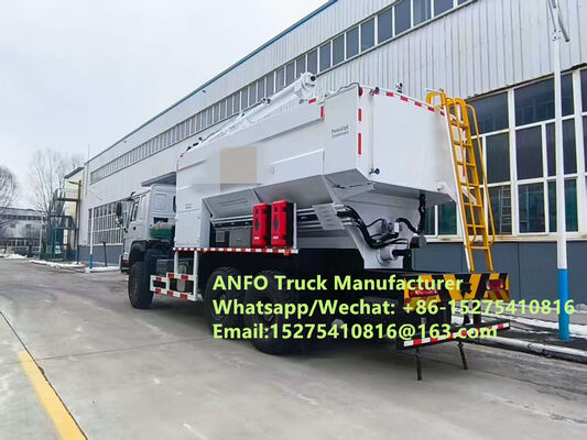 أداء ممتاز على الطرق الوعرة 6x6 8x8 10/15/20/30 طن خلط وشحن المتفجرات السائبة ANFO في الموقع خدمة التفجير بالرشاشات شاحنة حفر زامبيا/زيمبابوي/تنزانيا/غانا/غينيا/ناميبيا/غيانا