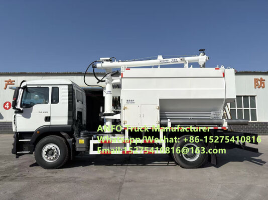 أداء ممتاز على الطرق الوعرة 6x6 8x8 10/15/20/30 طن خلط وشحن المتفجرات السائبة ANFO في الموقع خدمة التفجير بالرشاشات شاحنة حفر زامبيا/زيمبابوي/تنزانيا/غانا/غينيا/ناميبيا/غيانا