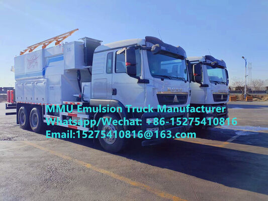 متقدمة وذكية SINOTRUCK HOWO 15/20/25/30 طن خلط وتحميل المستحلبات السائبة ANFO شاحنات المتفجرات المحمولة وحدة تصنيع مغول نيغ جمهورية الكونغو الديمقراطية بيرو غانا زيمبابوي خدمة التفجير في المناجم MMU