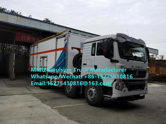 كميات عالية من التكلفة والفعالة HOWO 15T GLOBAL-BCRH-15 على الموقع خليط وشحن شاحنة الإيمولسون شاحنة تحميل متفجرات كبيرة منغوليا خدمة التعدين