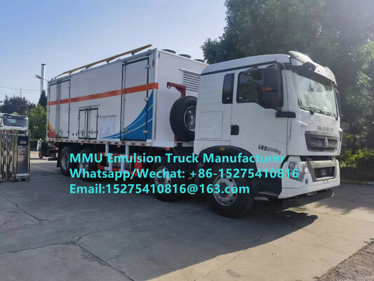 كميات عالية من التكلفة والفعالة HOWO 15T GLOBAL-BCRH-15 على الموقع خليط وشحن شاحنة الإيمولسون شاحنة تحميل متفجرات كبيرة منغوليا خدمة التعدين