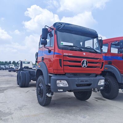 BEIBEN 2638 6 × 4 شاحنة هدم تعدين مع محرك WEICHAI بقوة 380 حصان و 25-35 طن من الحمولة المفيدة للنقل الثقيل