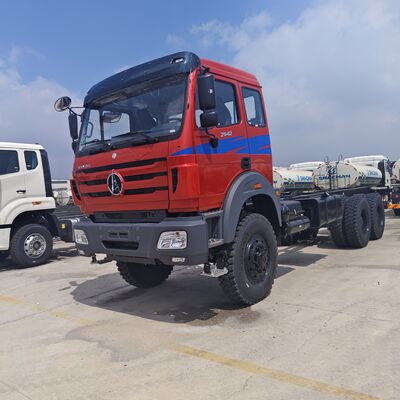 BEIBEN 2642 6 × 4 شاحنة جرار ثقيلة مع محرك 420 حصان ويكاي ومرسيدس-بنز تكنولوجيا الهيكل
