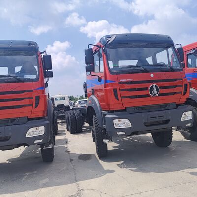 BEIBEN 2648 6 × 4 شاحنة هدر تعدين ثقيلة مع محرك 480HP WEICHAI و 30-40 طن من الحمولة المفيدة لنقل النحاس والكوبالت