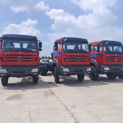 BEIBEN 2648 6 × 4 شاحنة هدر تعدين ثقيلة مع محرك 480HP WEICHAI و 30-40 طن من الحمولة المفيدة لنقل النحاس والكوبالت
