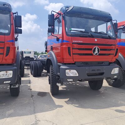 BEIBEN 2638 6 × 4 شاحنة هدر تعدين ثقيلة مع محرك WEICHAI بقوة 380 حصان و 25-35 طن من الحمولة المفيدة لعمليات التعدين