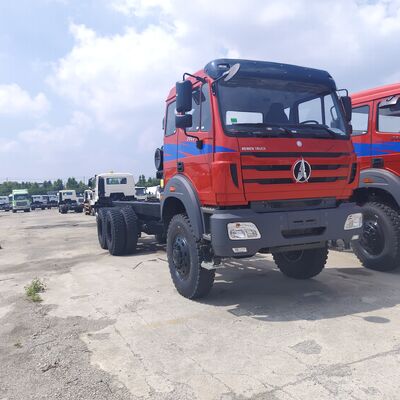 BEIBEN 2642 6 × 6 شاحنة التعدين مع 420HP محرك WEICHAI و 30-40 طن الحمولة المفيدة للتعدين الثقيل