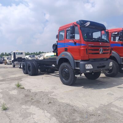BEIBEN 2642 6 × 6 شاحنة التعدين مع 420HP محرك WEICHAI و 30-40 طن الحمولة المفيدة للتعدين الثقيل