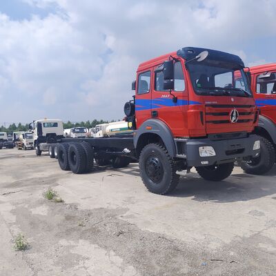 BEIBEN 2642 6 × 6 شاحنة التعدين مع 420HP محرك WEICHAI و 30-40 طن الحمولة المفيدة للتعدين الثقيل
