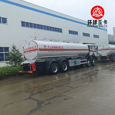 Beiben 8x8 35000L شاحنة الوقود التعدينية مع هيكل العمل الثقيل لكونغو أفريقيا