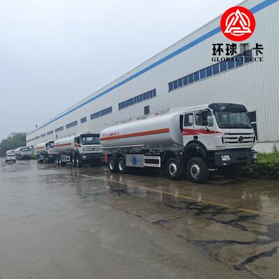 شاحنة بيبين 8 × 8 35000L الديزل الوقودية مع الاحتياجات الثقيلة خارج الطريق الهيكل للمناطق التعدينية الكونغو