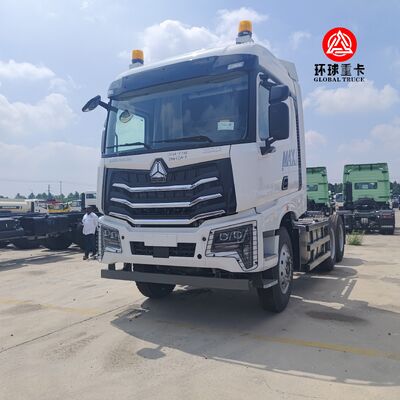 سيارة HOWO NX جديدة تمامًا 6x4 430HP محرك اليد اليمنى جرار شاحنة رئيسية للمحركات لتنزانيا اللوجستيات
