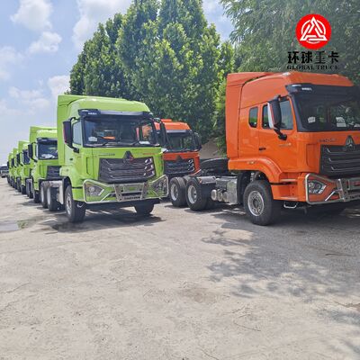 الصينوتروك الجديد HOWO NX 6x4 371HP الديزل جرار رأس شاحنة رئيسية محرك للنقل نصف مقطورة
