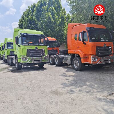 العلامة التجارية الجديدة HOWO NX 6x4 شاحنة جرار 400HP محرك الديزل المحرك الرئيسي للخدمات اللوجستية الثقيلة