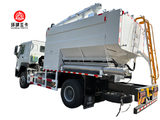 HOWO 4x2 Bulk Emulsion Explosive Mixing and Charging Truck with 350 HP Diesel Engine 300 kg/min Charging Efficiency and 8-23 m Telescopic Hose Arm