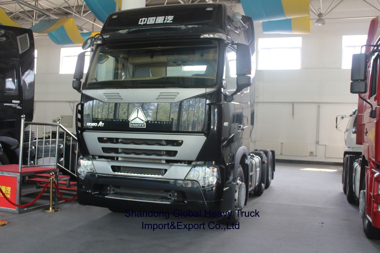 371HP 375HP 420HP شاحنات Prime Mover شاحنات Sinotruck جديدة مستعملة شاحنة Sinotruk 6 * 4 شاحنة Sinotruk HOWO