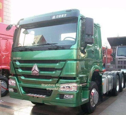 سينوتروك مستعمل HOWO 6X4 12wheeler 371HP 375 420HP جرار شاحنة رئيسية محرك رأس الجرار للبيع
