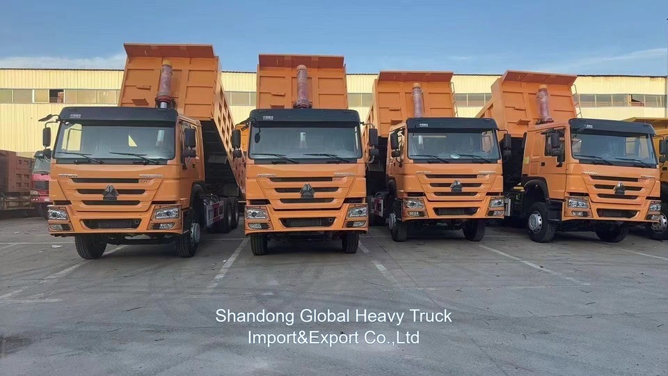 جودة جيدة 371HP 375HP 6 * 4 10 عجلات مستعملة HOWO شاحنة القمامة شاحنة التبديل للسوق الأفريقية