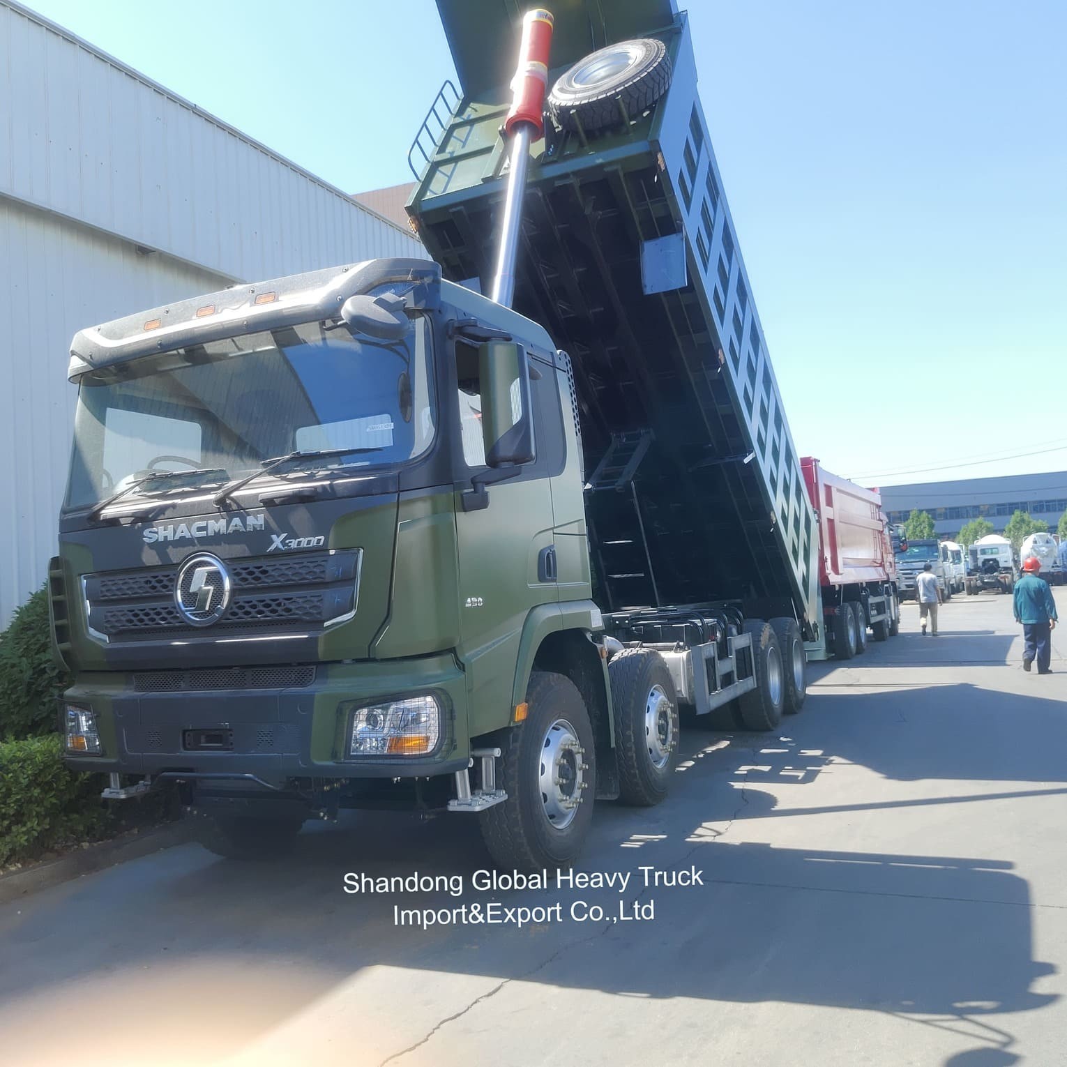 شاحنات تفريغ شاكمان عالية الأداء للمناجم 8*4 f3000 371/380/400/430 حصان يورو 2