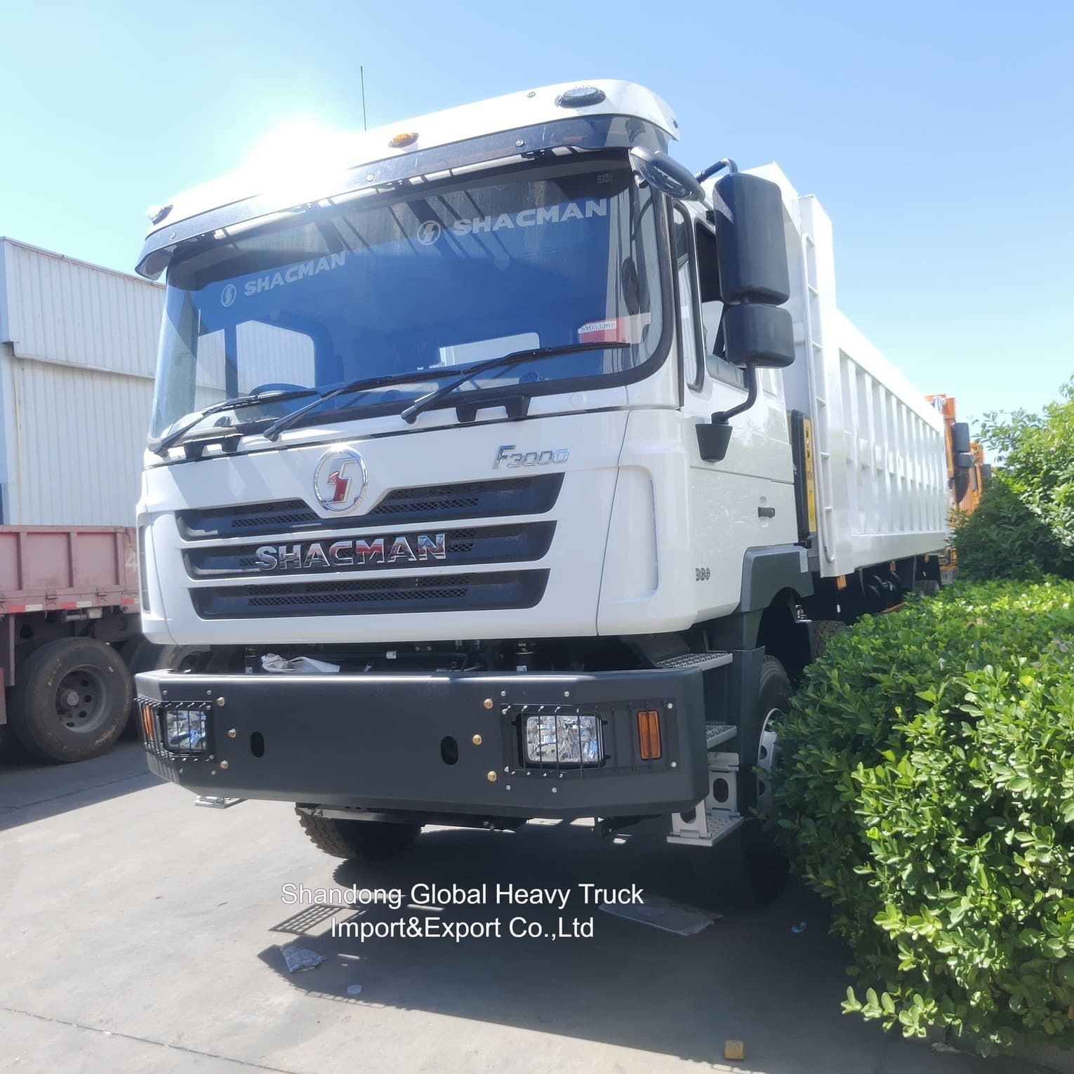 شاحنة قلاب شاكمان F3000 8x4 للخدمة الشاقة بسعة تحميل 50 طن ومحرك WEICHAI WP12/WP13