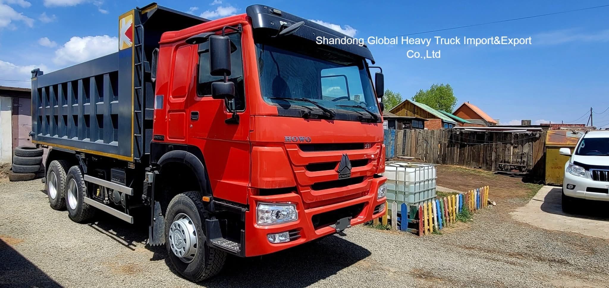 شاحنة قلاب بضائع SINOTRUK HOWO Euro 2 371HP-380HP 8X4 6X4 للخدمة الشاقة