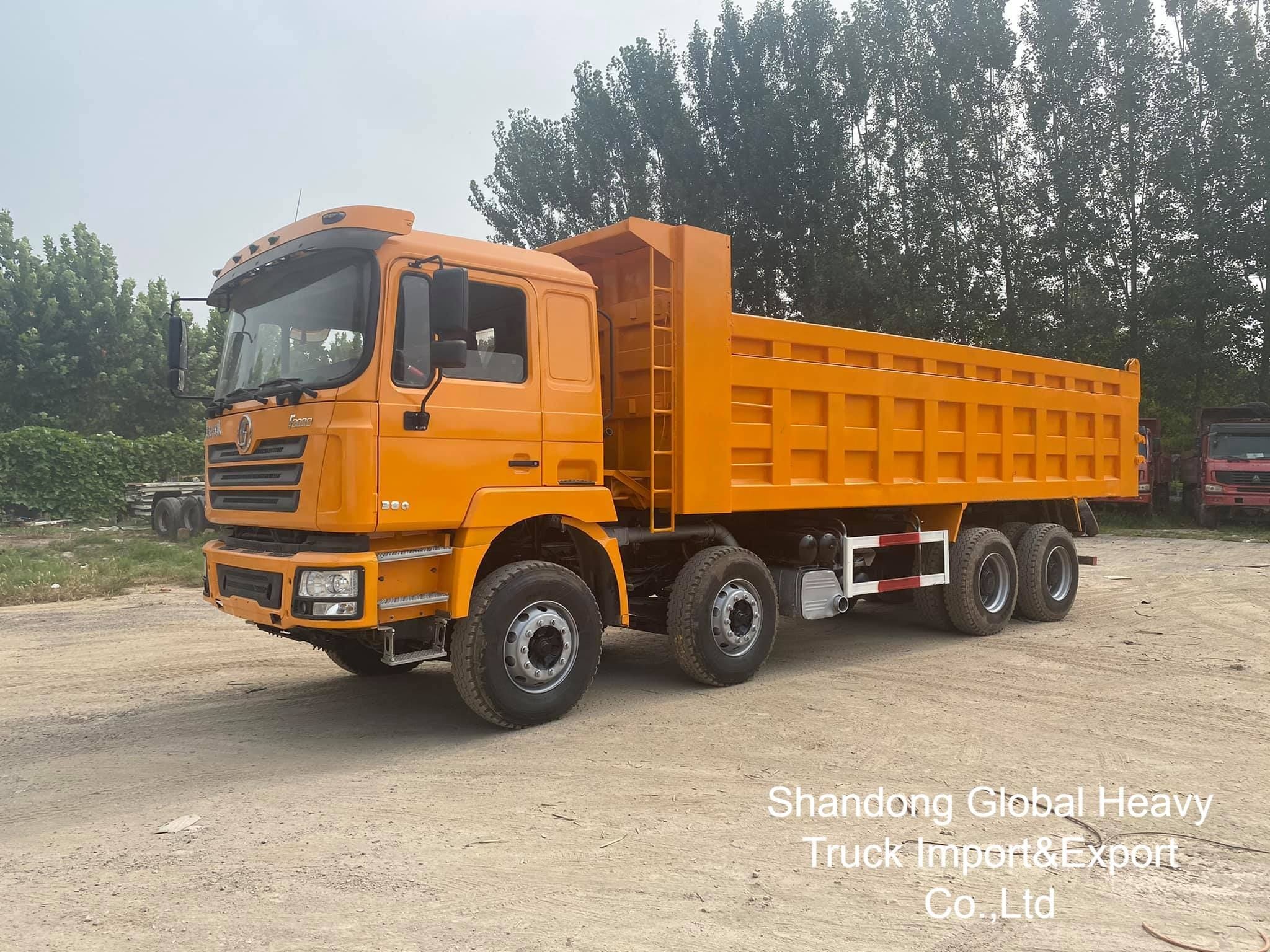شاكمان مستعمل 8 * 4 12 عجلات F3000 X3000 شاحنة القمامة شاحنات النقل