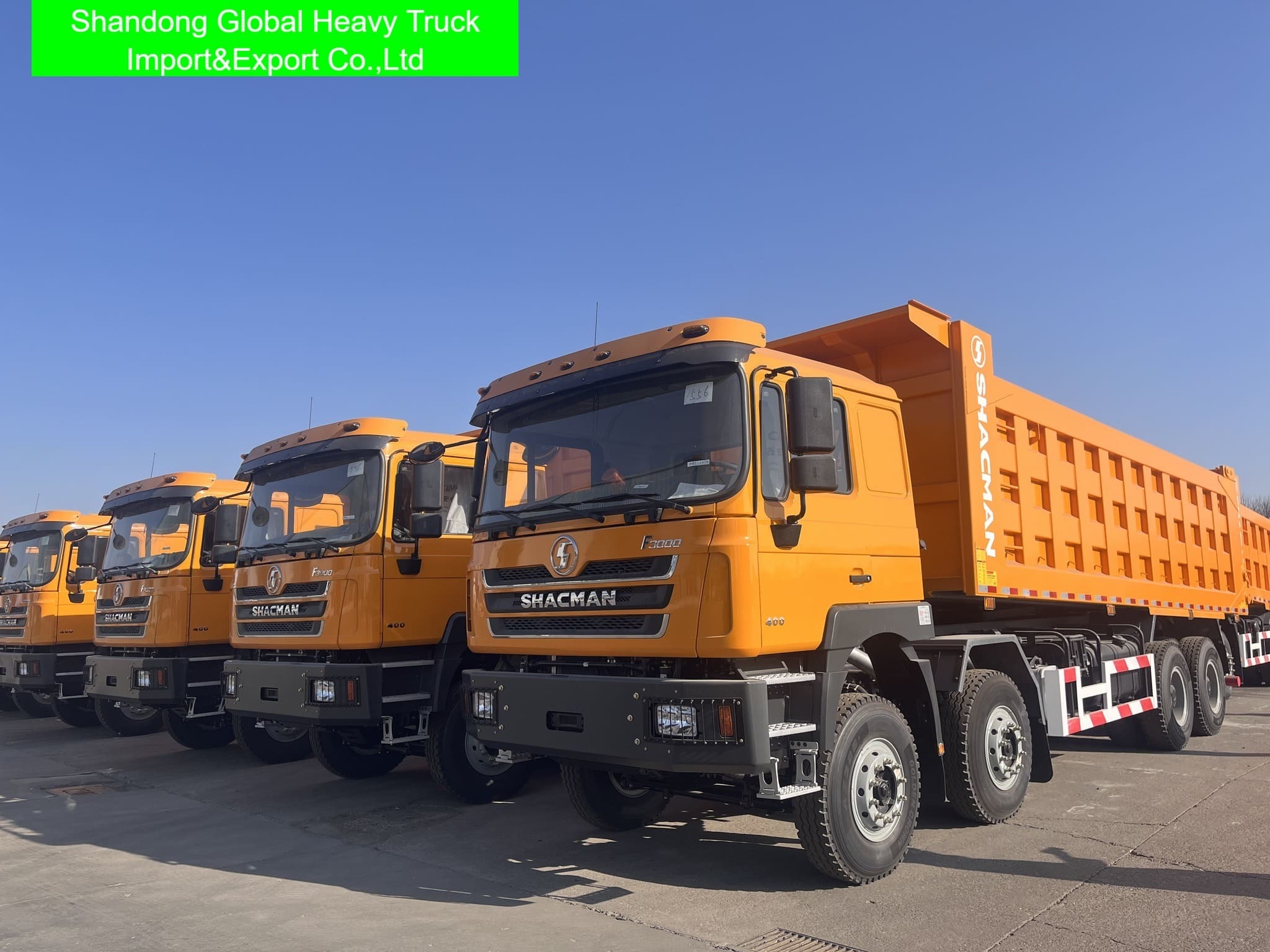 شاكمان F3000 10 عجلات 380HP شاحنة تيبر 30cbm 30طن 6X4 شاحنة قمامة مستعملة