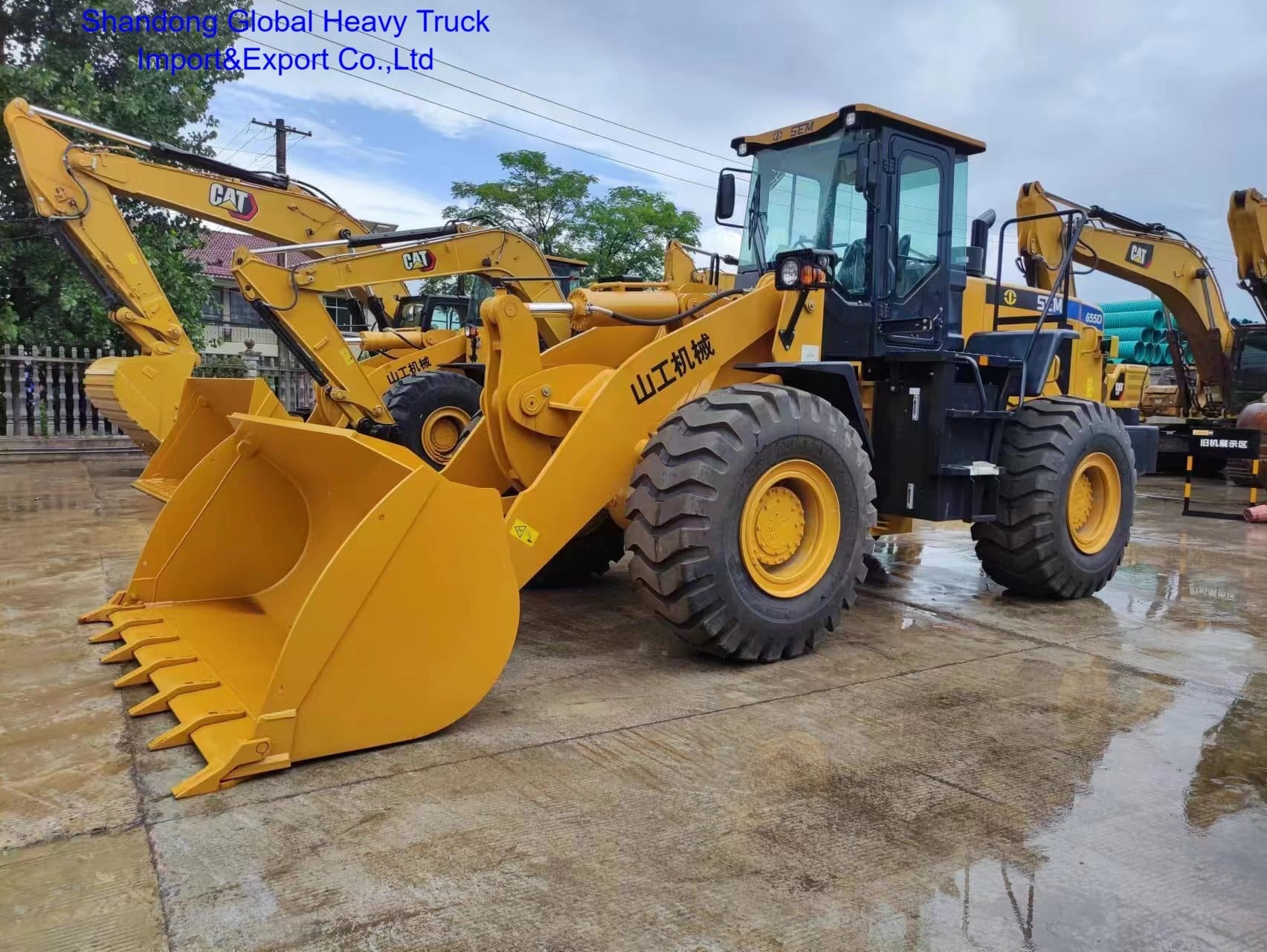 SEM655D 6-9t محمول عجلات محمول أمامي آلات البناء