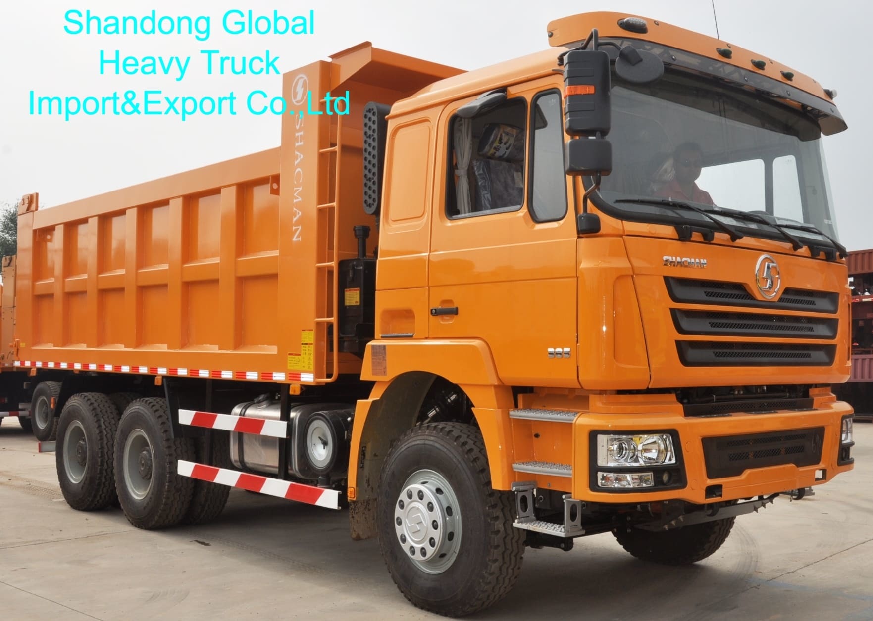 شاكمان F3000 شاحنة قمامة مع معيار انبعاثات اليورو 3 محرك 400 حصان و 6x4 عجلة محرك للعمل في التعدين الثقيل