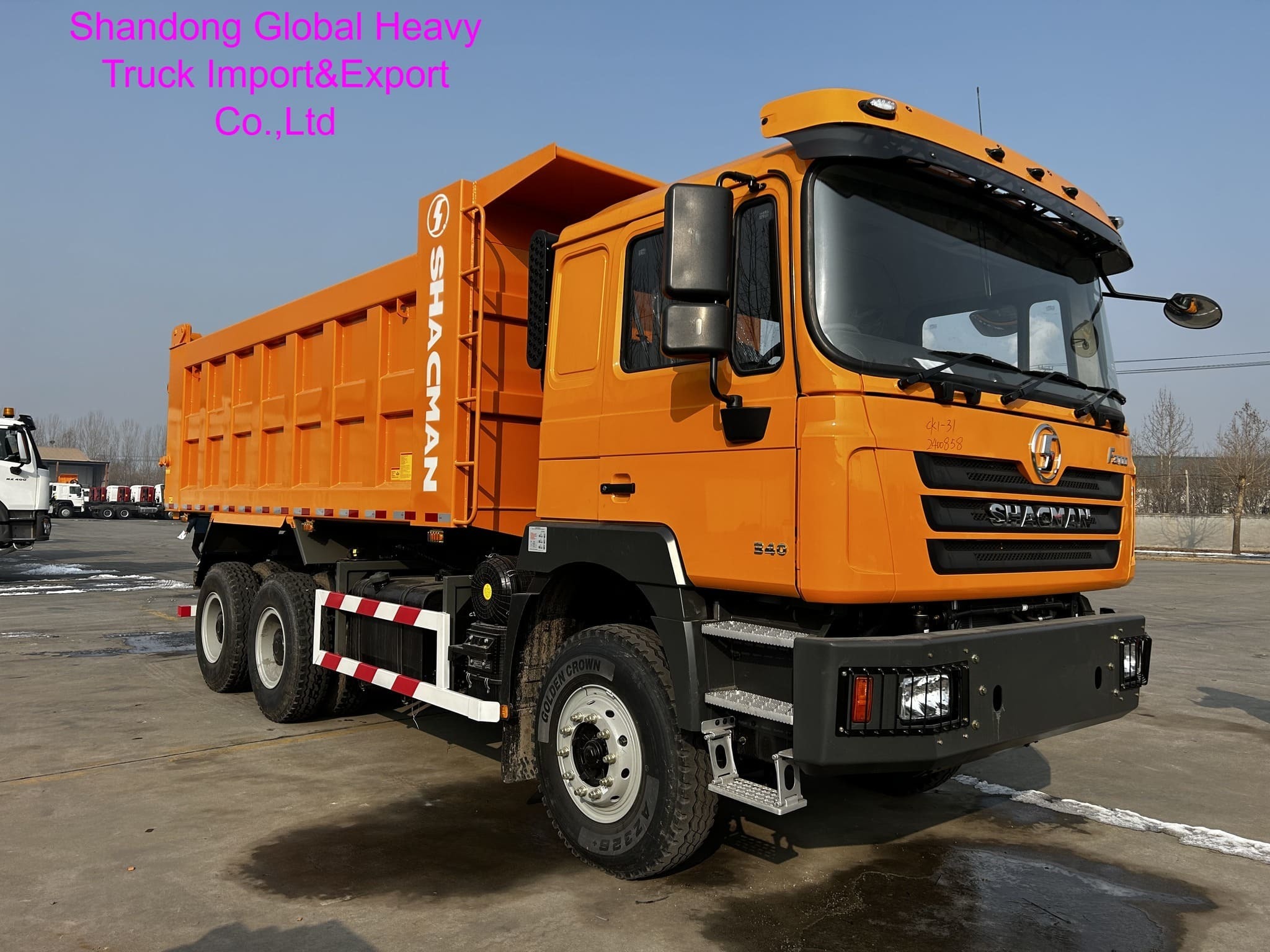 شاكمان F3000 380HP 6X4 10 عجلات شاحنة هدر ثقيلة للعمل في مجال التعدين والبناء