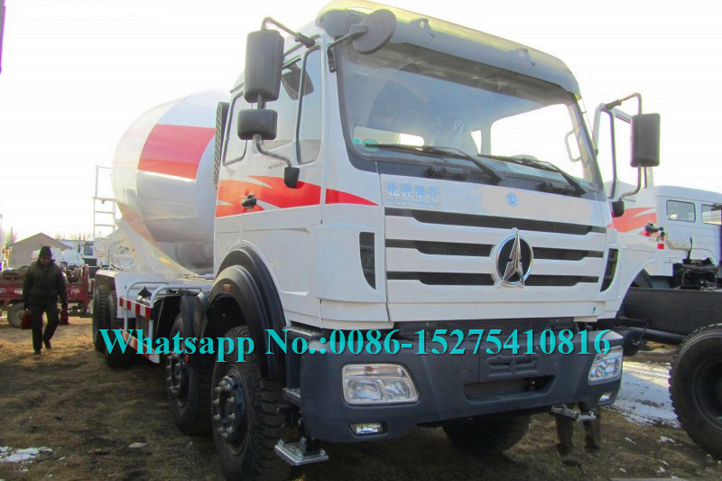 شمال بنز NG80B 2638P 8x4 40Ton 380hp 16 18 cbm شاحنة خلط الخرسانة لمصنع خلط الخرسانة