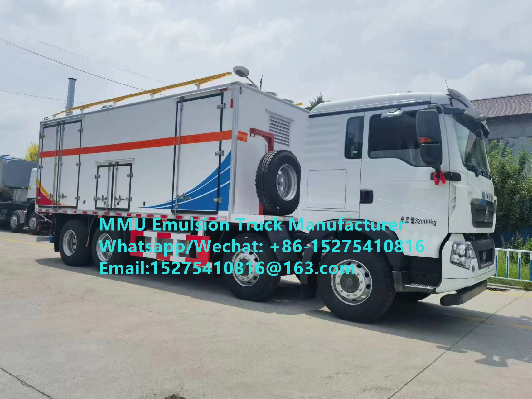 كميات عالية من التكلفة والفعالة HOWO 15T GLOBAL-BCRH-15 على الموقع خليط وشحن شاحنة الإيمولسون شاحنة تحميل متفجرات كبيرة منغوليا خدمة التعدين