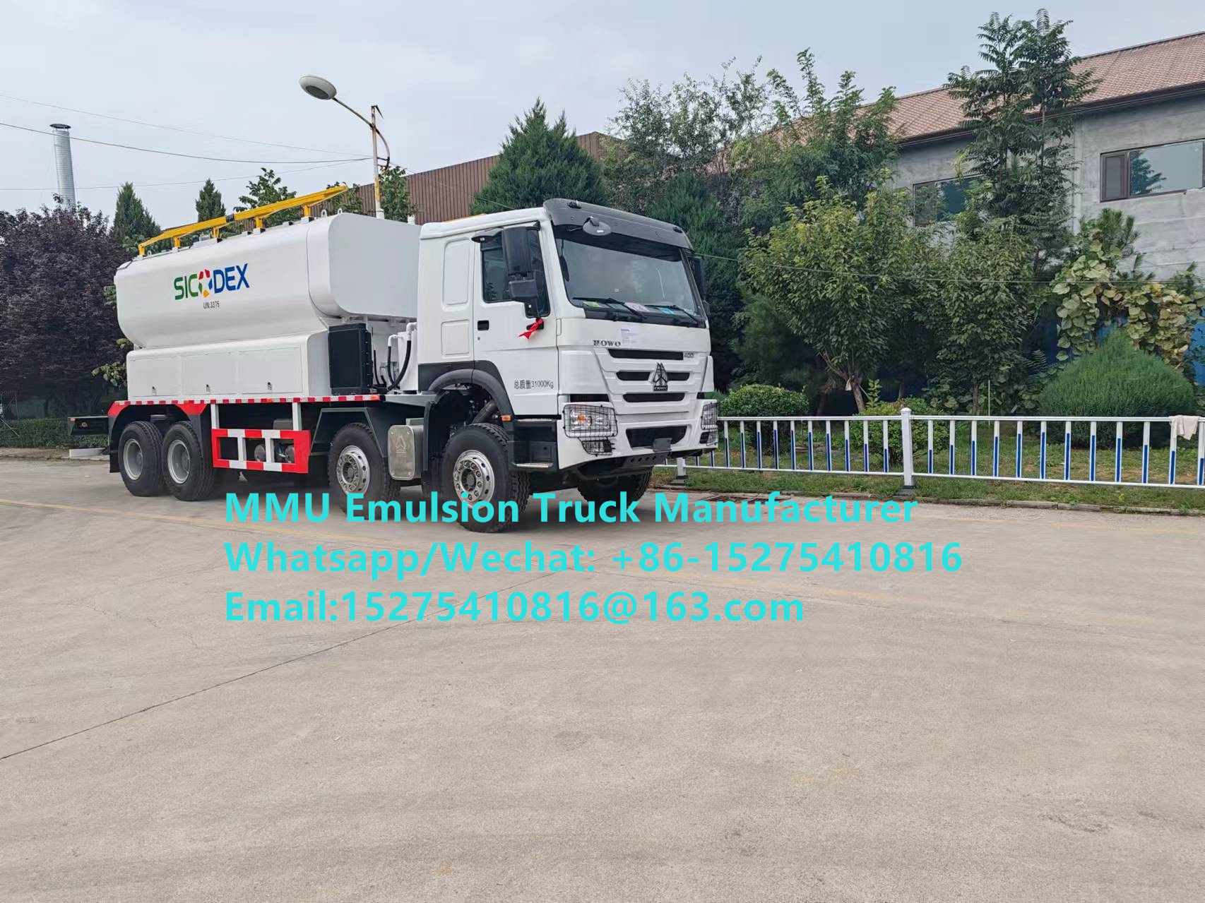 HOWO 20TON MIXING AND CHARGING EMULSION BULKMASTER EXPLOSIVES VEHICLE FOR WET OR DRY BLASTHOLES MANUFACTURES AND DELIVERS UP TO THREE DIFFERENT BULK EXPLOSIVES IN ONE PASS FOR OPERATIONAL EFFICIENCY
