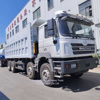 شاكمان 30m3 Largo Box 8X4 12 عجلة شاحنة قمامة ثقيلة 400HP محرك ديزل شاحنة جديدة