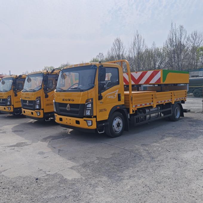HOWO 4×2 Crash Cushion Truck for Chile Highway Safety Protection